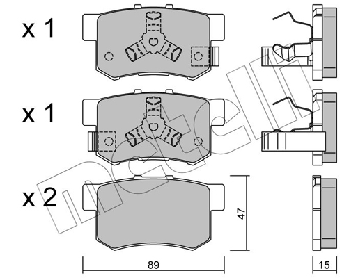 Remblokset Metelli 22-0173-1