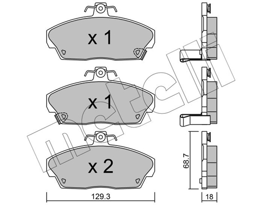 Remblokset Metelli 22-0174-0