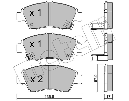 Remblokset Metelli 22-0175-0