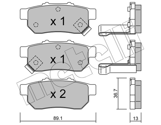 Remblokset Metelli 22-0176-1