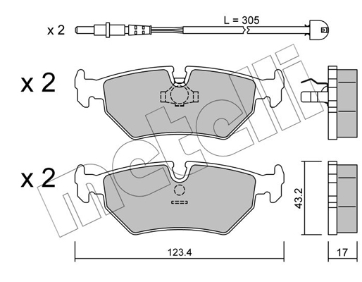 Remblokset Metelli 22-0178-1K