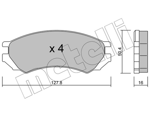 Remblokset Metelli 22-0179-0