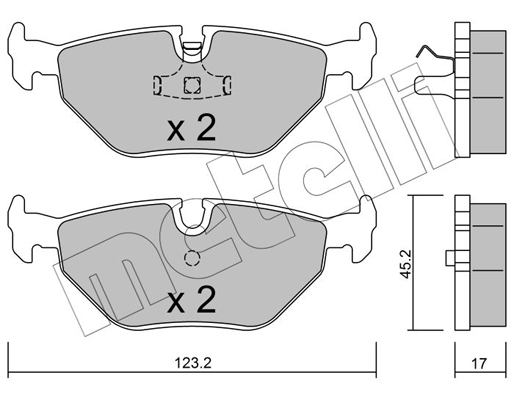 Remblokset Metelli 22-0180-0