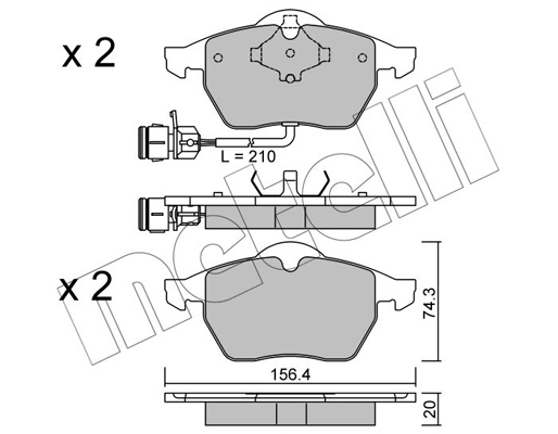 Remblokset Metelli 22-0181-0