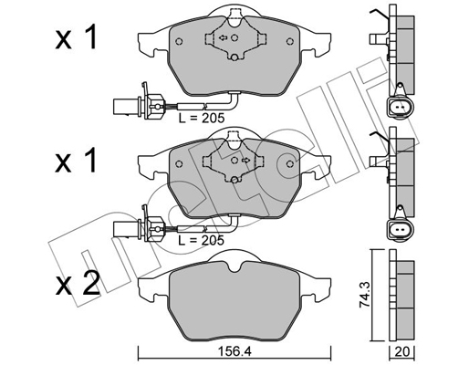 Remblokset Metelli 22-0181-3