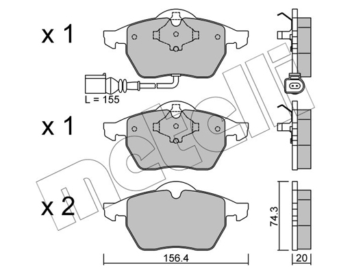 Remblokset Metelli 22-0181-4