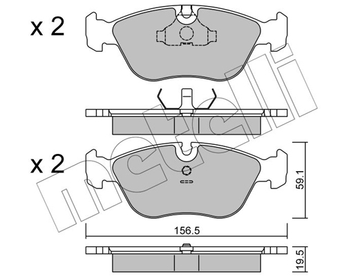 Remblokset Metelli 22-0182-0