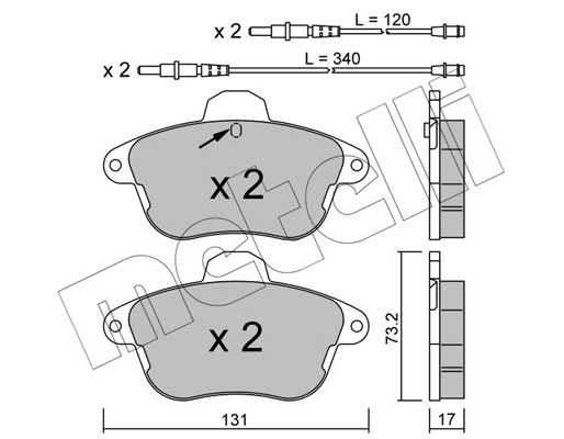 Remblokset Metelli 22-0184-1