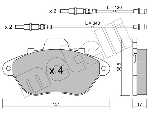 Remblokset Metelli 22-0185-0