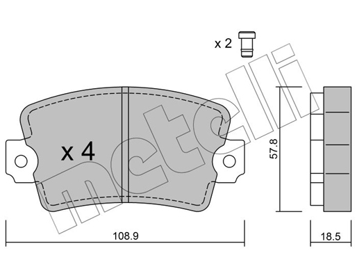 Remblokset Metelli 22-0186-0