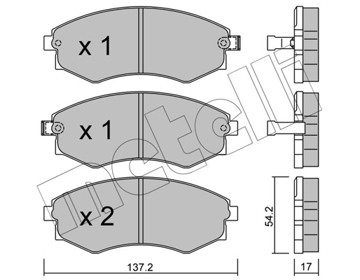 Remblokset Metelli 22-0188-0