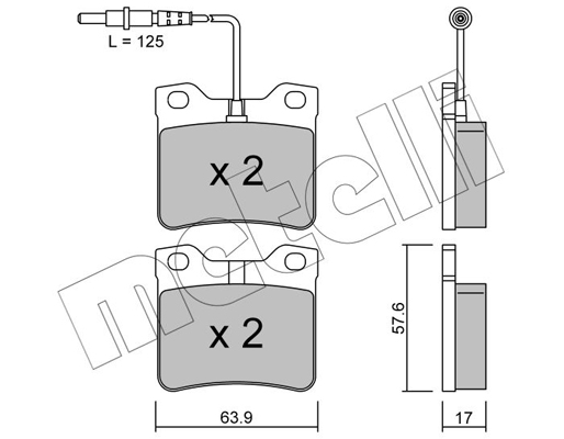 Remblokset Metelli 22-0192-0