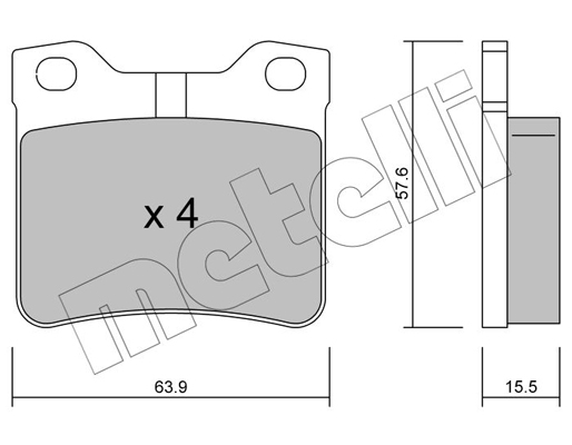 Remblokset Metelli 22-0192-1