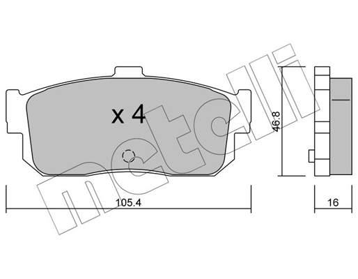 Remblokset Metelli 22-0193-0