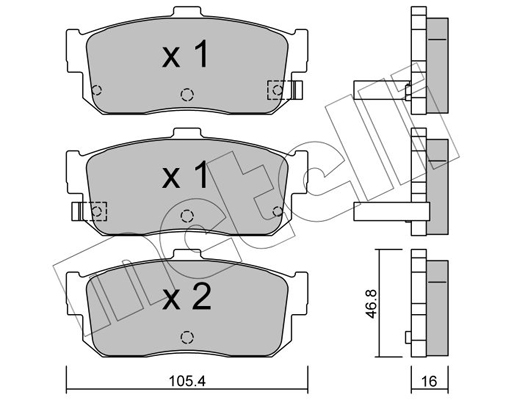 Remblokset Metelli 22-0193-1