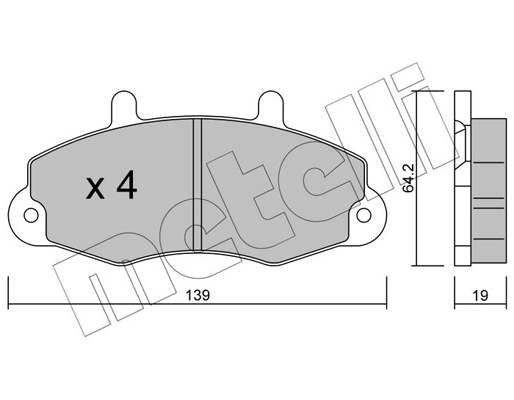 Remblokset Metelli 22-0194-0