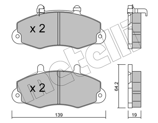 Remblokset Metelli 22-0194-1