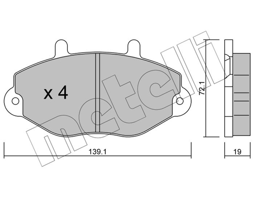 Remblokset Metelli 22-0195-0