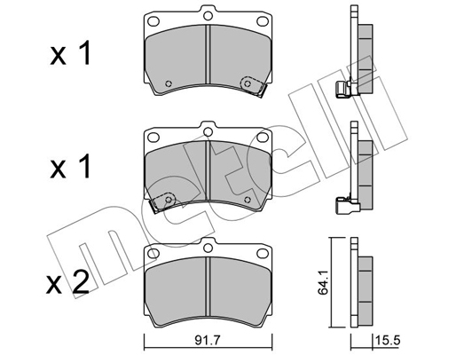 Remblokset Metelli 22-0196-0