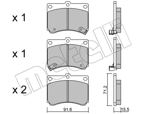 Remblokset Metelli 22-0197-0