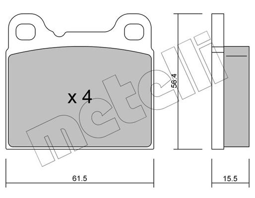 Remblokset Metelli 22-0200-0