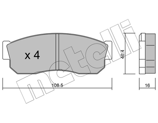 Remblokset Metelli 22-0202-1