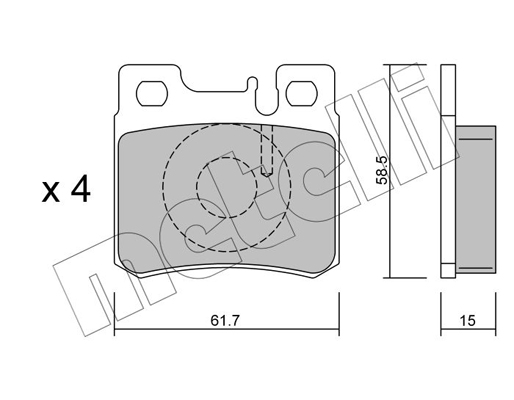 Remblokset Metelli 22-0203-0