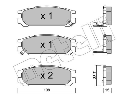 Remblokset Metelli 22-0204-0