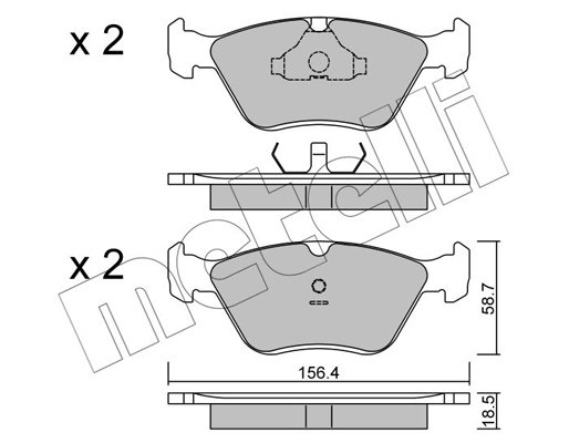 Remblokset Metelli 22-0205-0