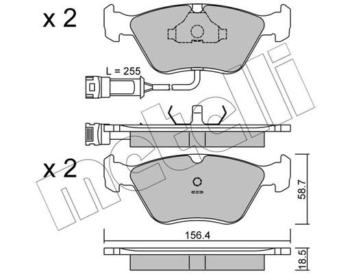 Remblokset Metelli 22-0205-1