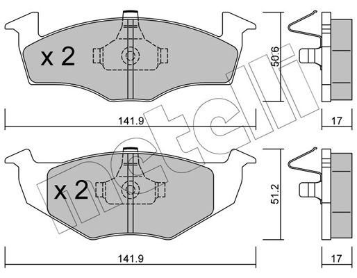 Remblokset Metelli 22-0206-0