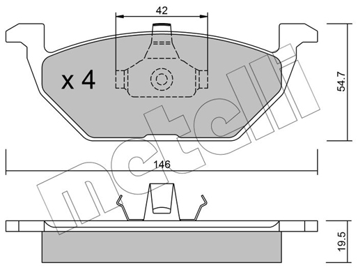 Remblokset Metelli 22-0211-0