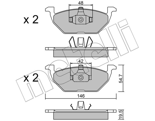 Remblokset Metelli 22-0211-1