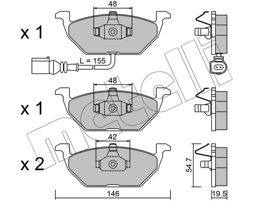 Remblokset Metelli 22-0211-2