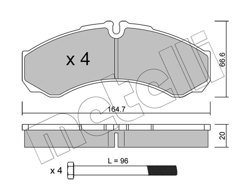 Remblokset Metelli 22-0212-0