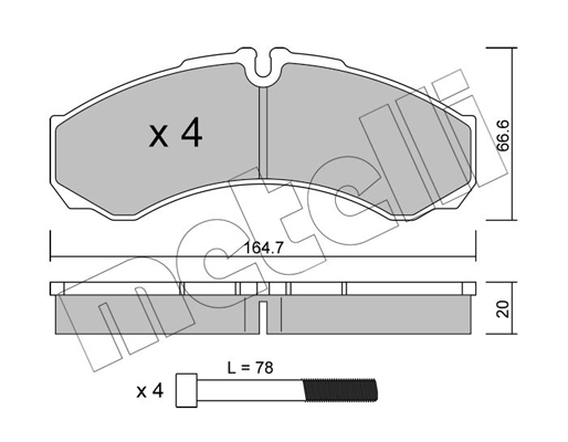 Remblokset Metelli 22-0212-1