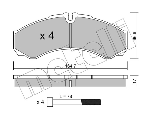 Remblokset Metelli 22-0212-3