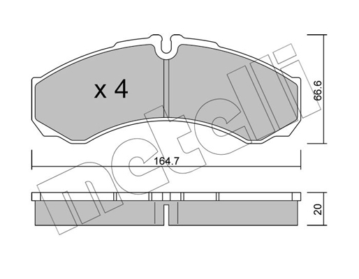 Remblokset Metelli 22-0212-6