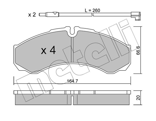 Remblokset Metelli 22-0212-7K