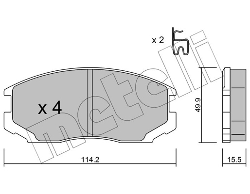 Remblokset Metelli 22-0221-1