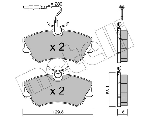 Remblokset Metelli 22-0222-0