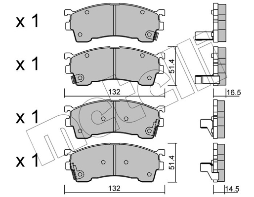 Remblokset Metelli 22-0223-0