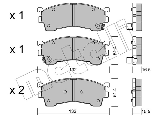 Remblokset Metelli 22-0223-1