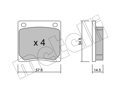 Remblokset Metelli 22-0229-0