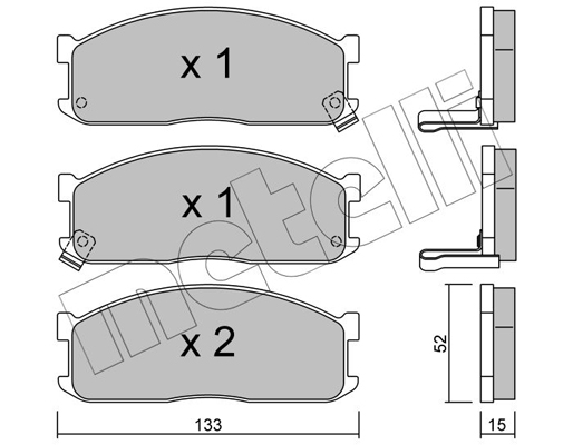 Remblokset Metelli 22-0232-1