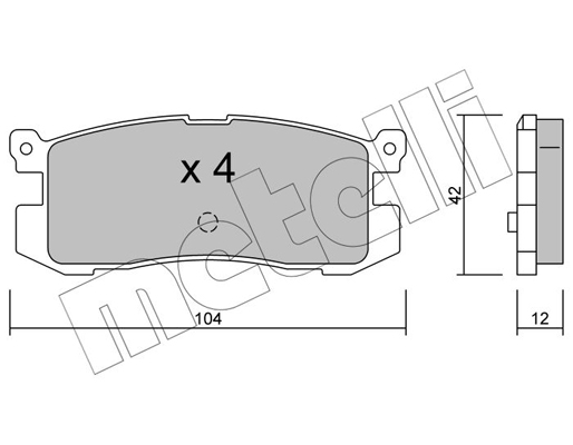 Remblokset Metelli 22-0233-0