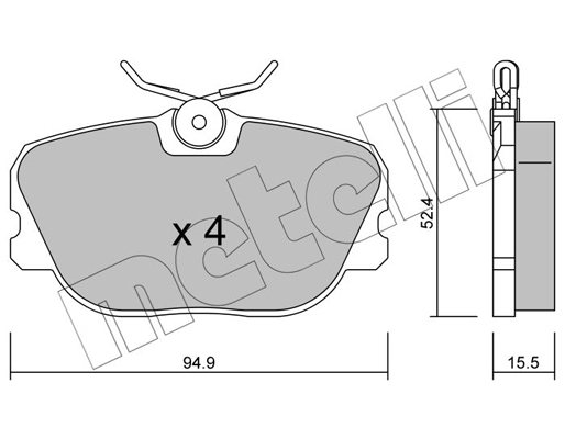 Remblokset Metelli 22-0235-0