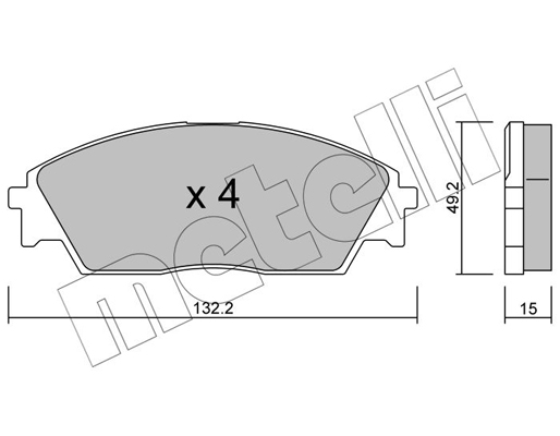 Remblokset Metelli 22-0236-0