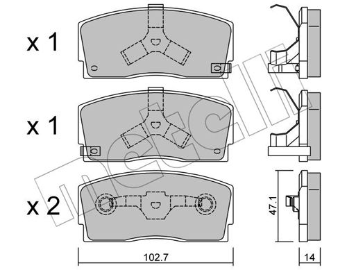 Remblokset Metelli 22-0240-0