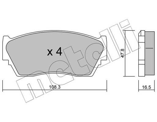 Remblokset Metelli 22-0246-0